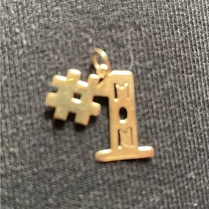 14kt Gold #1 MOM Charm